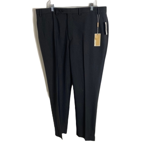 Michael Michael Kors Charcoal Dress Pants NEW 40x32 Gray Pleated - Picture 1 of 6